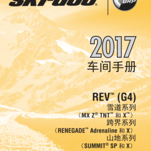 SKI DOO 2017 REV G4 CN 219100836 SM11Y017 Manual