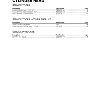 5 (Cylinder Head) R1330ACEMY17 007 Manual