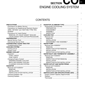 ENGINE COOLING SYSTEM Manual