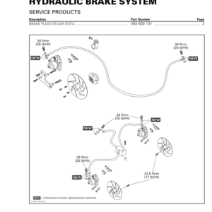 ATV Hydraulic Brake System (Mini DS) Shop vmr2017 033 Manual