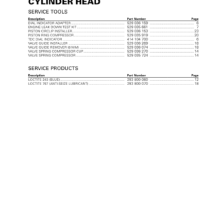 SSV 2020 Cylinder Head Repair RTX20 1010HVAC 007 en Manual