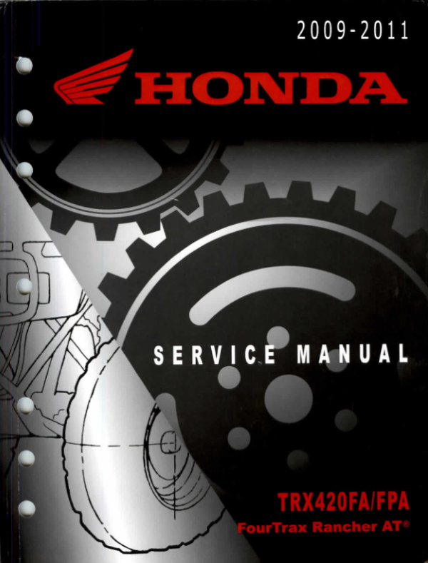 Honda Rancher 420 At Repair 2009 2011 Trx420 Manual