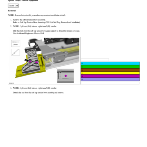 Soft Top Tension Bow Seal G2238317 Manual