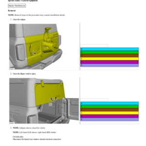 Liftgate Window Glass G2217499 Manual