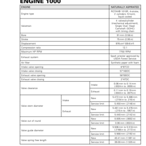 SSV 2019 Tech Specs Engine 1000 Commander Shop Supp 219100965 044 Manual