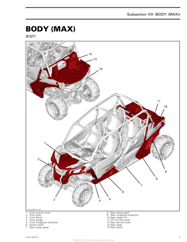 SSV 2020 Body MAX (Sport) 219101008 015 Manual