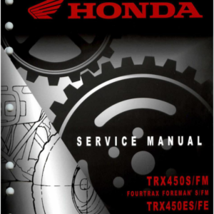 2004]Honda Trx450 Foreman Repair Manual