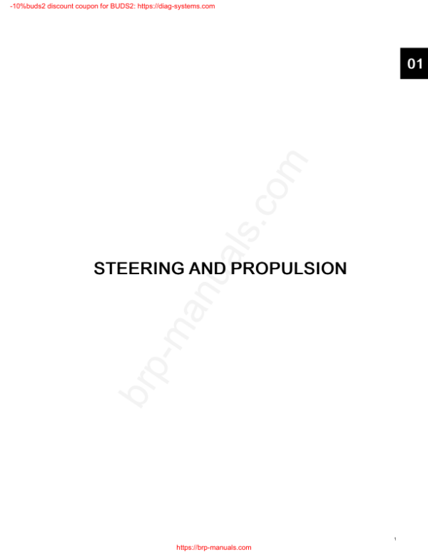 STEERING AND PROPULSION Switch SM map Manual