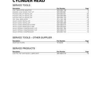 ATV 2020 Cylinder Head Repair RTXMY20 850ATV 006 Manual