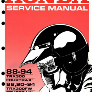 1994]Honda TRX300 TRX300FW Fourtrax Repair Manual