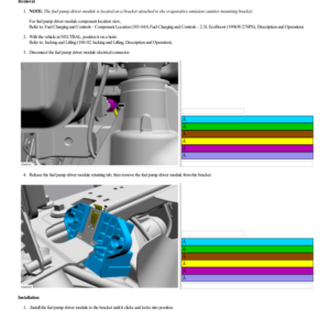 Fuel Pump Driver Module (FPDM) G2193044 Manual