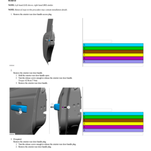 Exterior Rear Door Handle G2219413 Manual