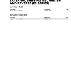 Road Shift reverse F3 (Engine 1330 ACE) Shop rmr2016 022 Manual