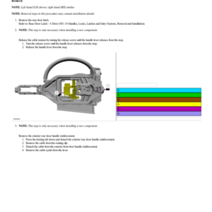 Exterior Rear Door Handle Reinforcement 5 Door G2219414 Manual