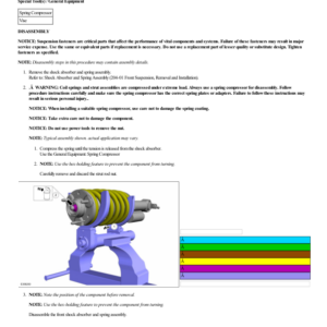 Shock Absorber and Spring Assembly Vehicles With Bilstein Shocks G2248639 Manual
