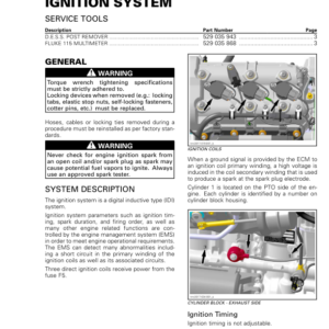 SSV 2017 Ignition System Electrical Componenet on Vehicle (Maverick X3) Shop tmr2017 055 Manual