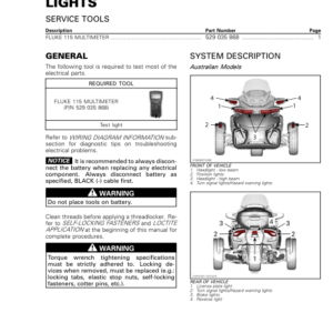 Road 2020 Lights 219101011 013 Manual