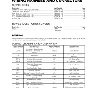 Roadster 2018 Wiring Harness and Connectors (RT) Shop 219100891 014 Manual