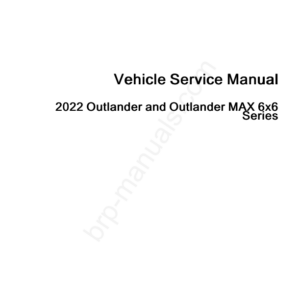 ATV 2022 OUTLANDER 6X6 SERIES Shop SM51Y022 en Manual