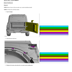 Rear Bumper Upper Cover G2237401 Manual