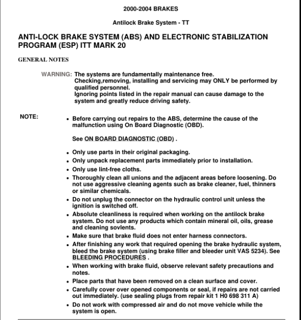 Anti Lock Brake System Manual