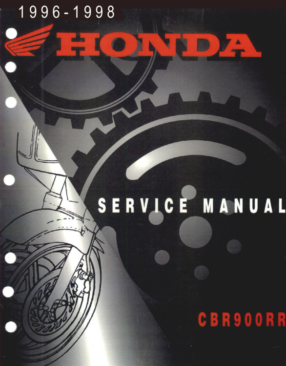 Honda CBR900RR 96 98 Manual