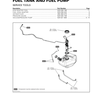 SSV 2017 Fuel tank and fuel pump (Maverick X3) Shop tmr2017 031 Manual