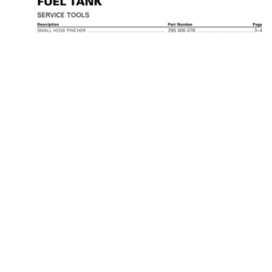 ATV Fuel Tank (Mini DS) Shop vmr2017 021 Manual