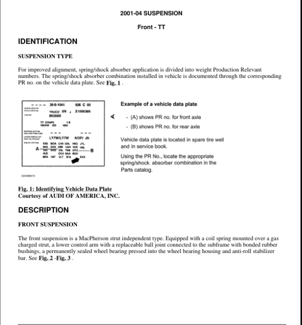 FRONT SUSPENSION Manual