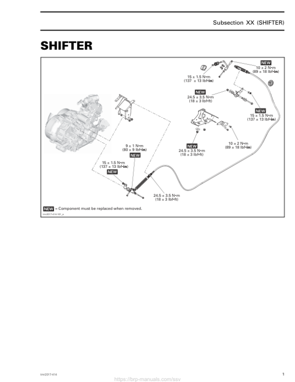 SSV 2017 Shifter (Defender HD5) Shop tmr2017 414 Manual