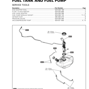 SSV MY20 Fuel Tank Fuel Pump (Maverick suppl.) 219101007 013 en Manual