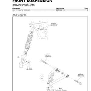 ATV Front Suspension (Mini DS) Shop vmr2017 030 Manual