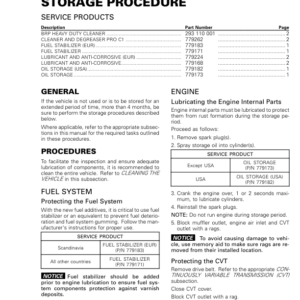 SSV MY20 Storage Procedure (Defender suppl.) 219101010 004 en Manual