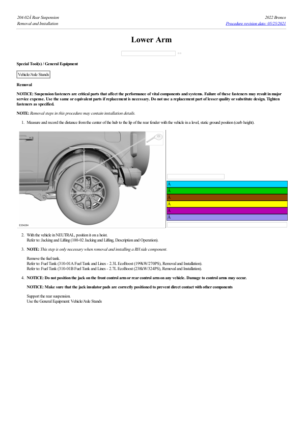 Lower Arm G2223773 Manual