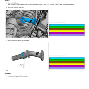 Exhaust Gas Recirculation (EGR) Outlet Tube G2223876 Manual