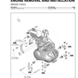 ATV 2015 OUTLANDER L (Engine Removal and Installation 450) Shop 04cE7mAAE SM51Y015S01 vmr2015 012 Manual