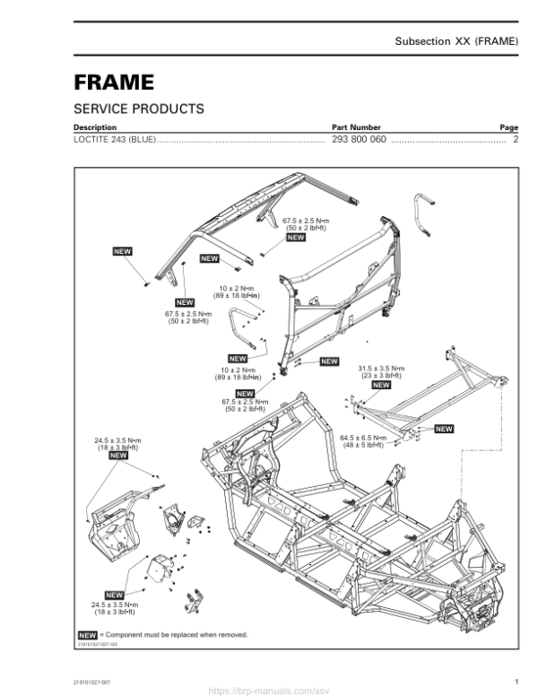 SSV Frame (Defender PRO) Shop 219101027 007 EN Manual