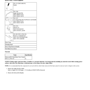 Engine Block Skirt Stiffener G2206293 Manual