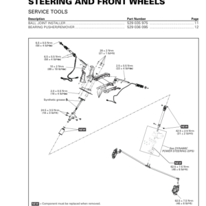 115 (Steering and front wheels) en Manual