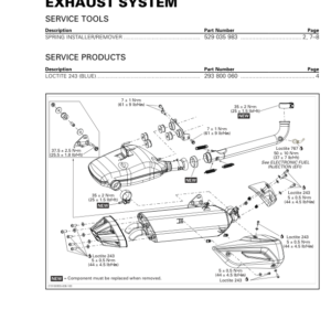 ROAD Exhaust System Shop 219100955 006 Manual