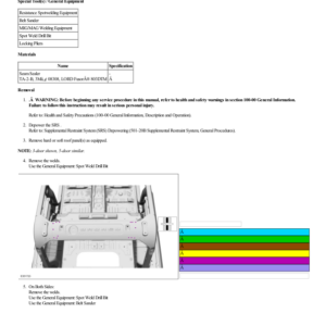 Roof Rear Frame G2226872 Manual