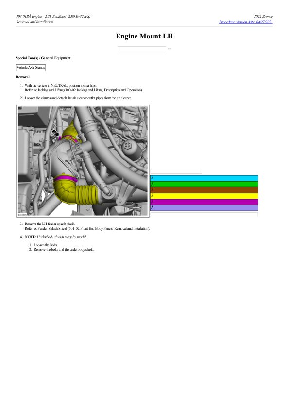 Engine Mount LH G2206277 Manual