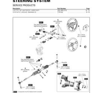 SSV 2019 Steering System Commander Shop Supp 219100965 035 Manual