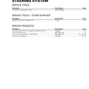 ATV 2019 Steering System Outlander Shop Supp 219100951 025 Manual