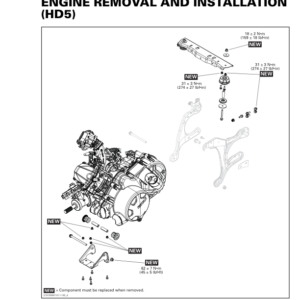 SSV 2019 Engine Removal and Installation (HD5) 219100967 011 Manual