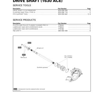 Drive System (1630 ACE) 219101005 038 en Manual