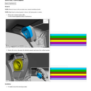 Overhead Speaker G2203279 Manual