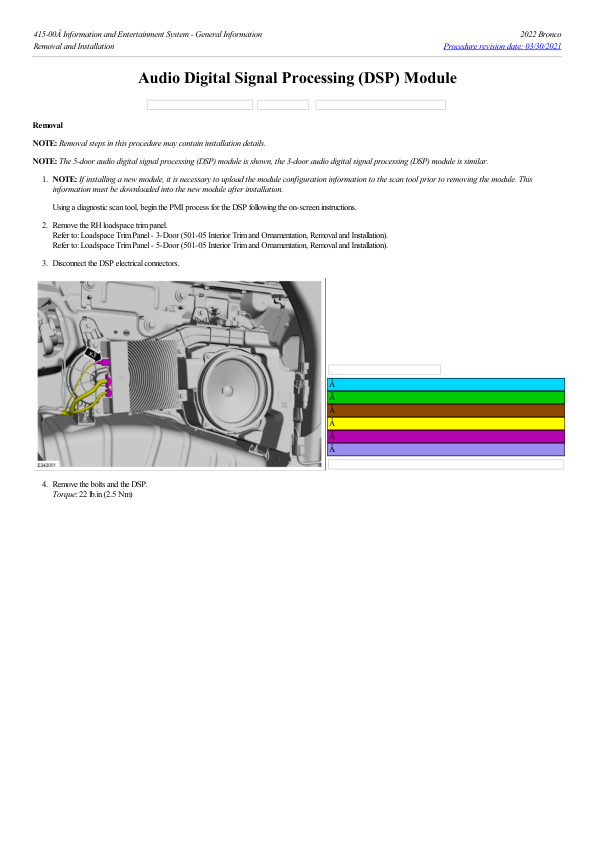 Audio Digital Signal Processing (DSP) Module G2199062 Manual