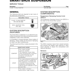 SSV Smart Shox Suspension (Maverick Series) Shop tmr2021 006 en short version Manual