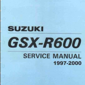 Suzuki GSXR 600 SRAD 96 00 Factory Manual